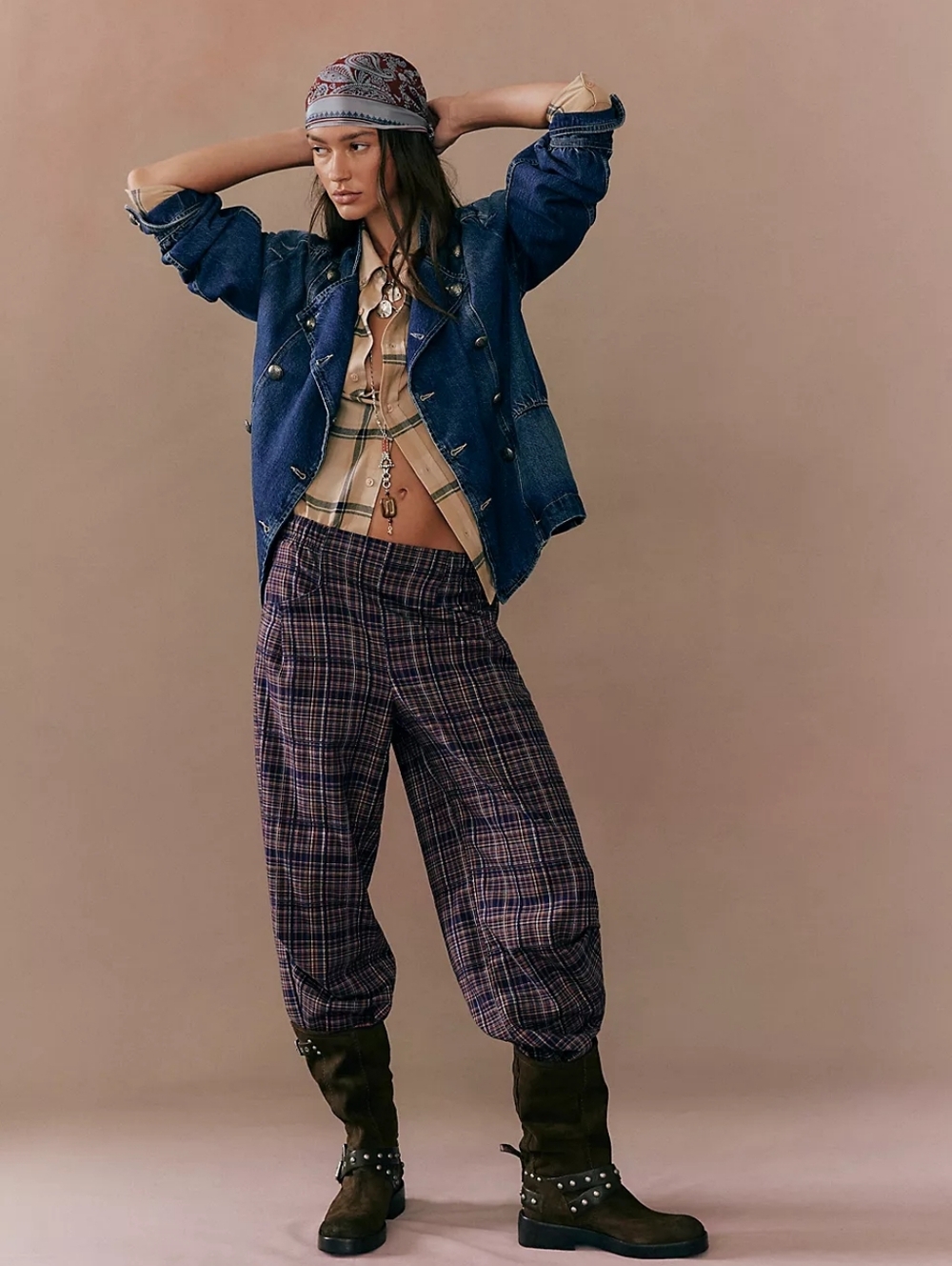 Free People Nice Choice Pull-On Trousers SZ L NWT
